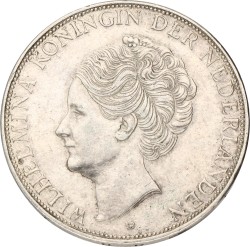 2½ Gulden. Wilhelmina. 1938 Grofhaar. Zeer Fraai / Prachtig.