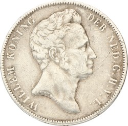 1 Gulden. Willem I. 1840. Zeer Fraai +.