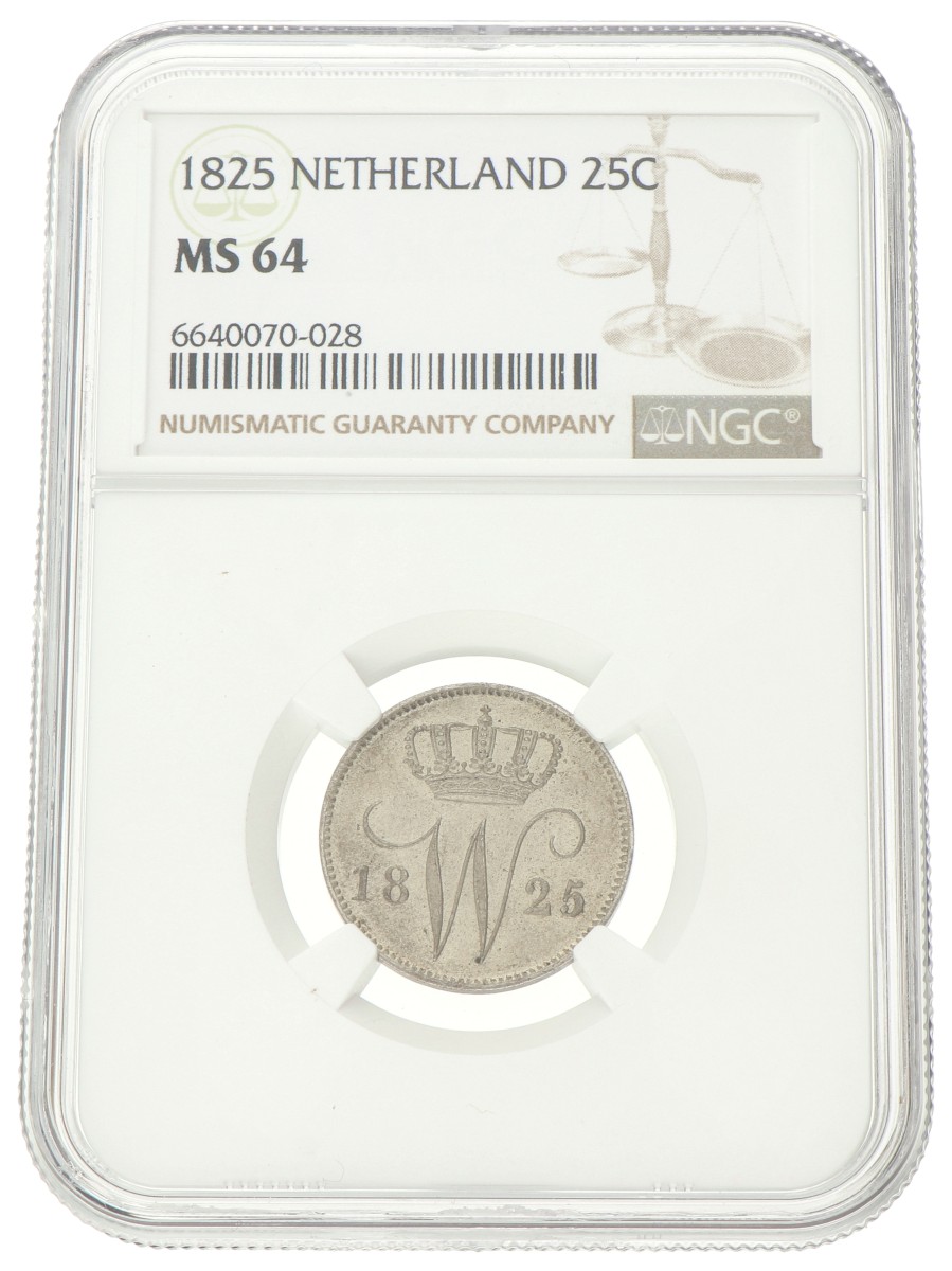 25 Cent. Willem I. 1825. MS 64.