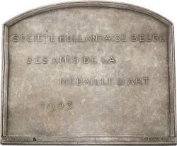 Belgium. 1903. Medal of the Société Hollandaise-Belge des amis de la medaille d'art.