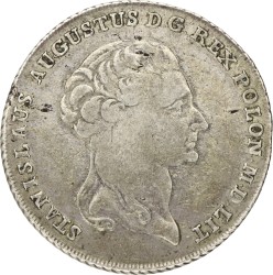 Polish-Lithuanuan Commeonwealth. Stanisław August Poniatowski. 6 Złotych. 1794. F - VF.