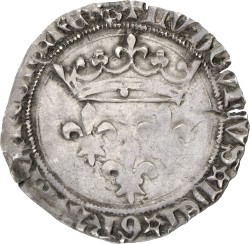 France. Lyon. Louis XI. Gros de Roi. ND (1461 - 1483). VF +.