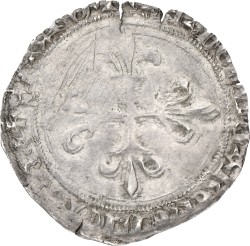 France. Lyon. Louis XI. Gros de Roi. ND (1461 - 1483). VF +.