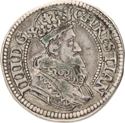 Denmark. Christian IV. Half Krone. 1624. VF.
