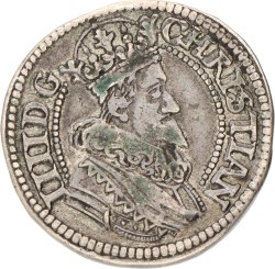 Denmark. Christian IV. Half Krone. 1624. VF.