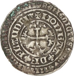 Dubbele Groot. Vlaanderen. Lodewijk II van Male. ND (1365 - 1383). Zeer Fraai.