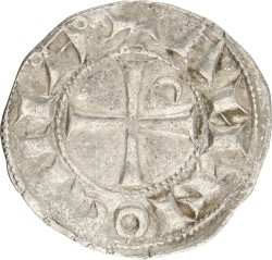 Crusader States. Principality of Antiochia. Bohemond III. Denier. ND (1149 - 1201). Zeer Fraai.