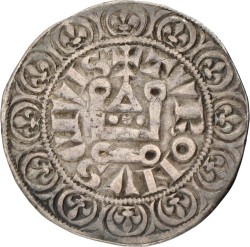 France. Tournai. Philips IV. Gros. ND (1285 - 1314). VF.