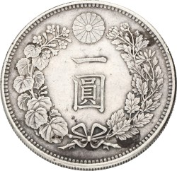 Japan. Mutsuhito. Yen. Yr. 27 (1894). VF / XF.