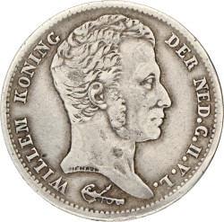 1 Gulden. Willem I. 1829 B. VF