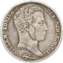 ½ Gulden. Willem I. 1822U a. Zeer Fraai -.