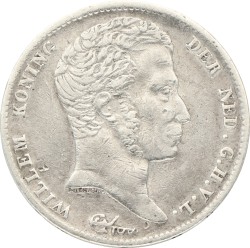 ½ Gulden. Willem I. 1818 U. Zeer Fraai -.