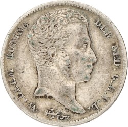 ½ Gulden. Willem I. 1819U. Zeer Fraai +.