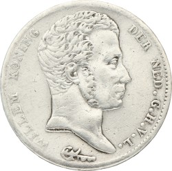 ½ Gulden. Willem I. 1822U a. Zeer Fraai -.