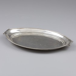Art Deco dienblad, Gerritsen & van Kempen, Zeist 1926, zilver.
