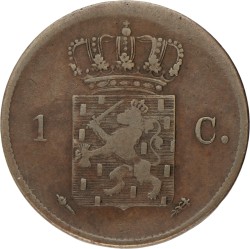 1 Cent. Willem I. 1819U. Zeer Fraai -.