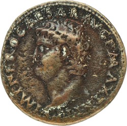 Roman Empire. Nero. As. ND (62 - 68 AD). F.