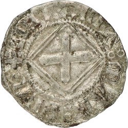 Italian states. Savoya. Amedee IV. 1/4 Grosso. ND (1421 - 1422). VF.