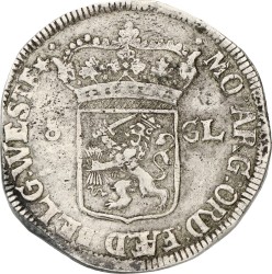 3 Gulden - Generaliteits. West-Friesland. 1697. Fraai / Zeer Fraai.