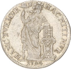 3 Gulden - Generaliteits. Utrecht. 1794. Zeer Fraai +.