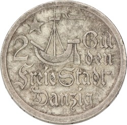 Poland. Free city of Danzig. 2 Gulden. 1923. VF / XF.