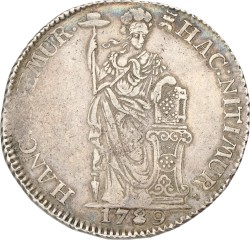 3 Gulden. V.O.C. (Zeeland). 1789. Zeer Fraai +.