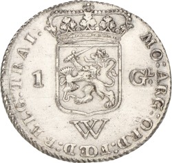 1 Gulden. W.I.C. Utrecht. 1794. Prachtig +.