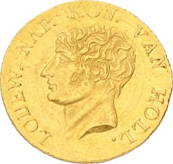 Gouden Dukaat. Lodewijk Napoleon. 1809. Zeer Fraai +.