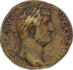 Roman Empire. Hadrianus. Sestertius. ND (117 - 138 AD). VF.