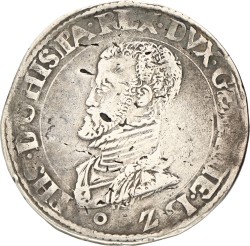 Halve Philipsdaalder. Gelderland. Nijmegen. Philips II. 15Z (1562, 6 ontbreekt). Zeer Fraai.