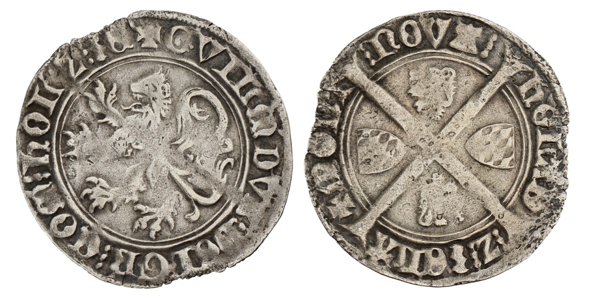 Leeuwengroot. Holland. Willem VI van Beieren. ZJ (1404 - 1417). F.