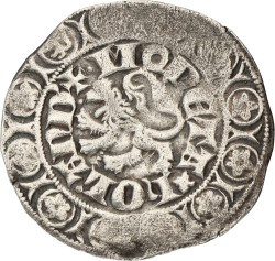 Leeuwengroot. Holland. Willem V van Beieren. ZJ (1354 - 1389). F.