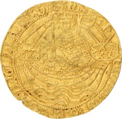 Great Britain. Calais. Henry V. Noble. ND (1413 - 1423). VF.