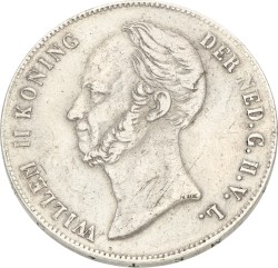 2½ Gulden. Willem II. 1849. Prachtig -.