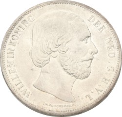 2½ Gulden. Willem III. 1868. Prachtig -.