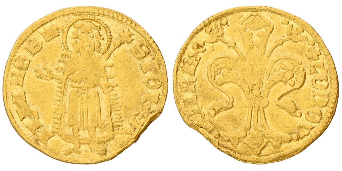 Hungary. Louis I of Anjou. Florin. ND (1342 - 1382). VF +.