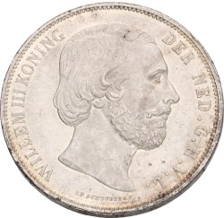 2½ Gulden. Willem III. 1872. XF