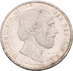 2½ Gulden. Willem III. 1872. Prachtig.