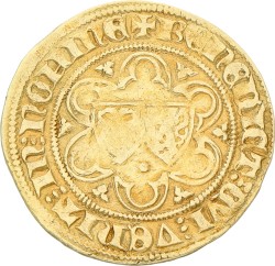 Rijnse goudgulden. Gelderland. Willem I. Zj (1371 - 1402). Fraai / Zeer Fraai.