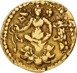 India. Gupta Empire. Chandragupta II. Stater. ND (380 - 414 AD). VF.