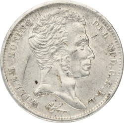 1 Gulden. Willem I. 1824 U a. Zeer Fraai.