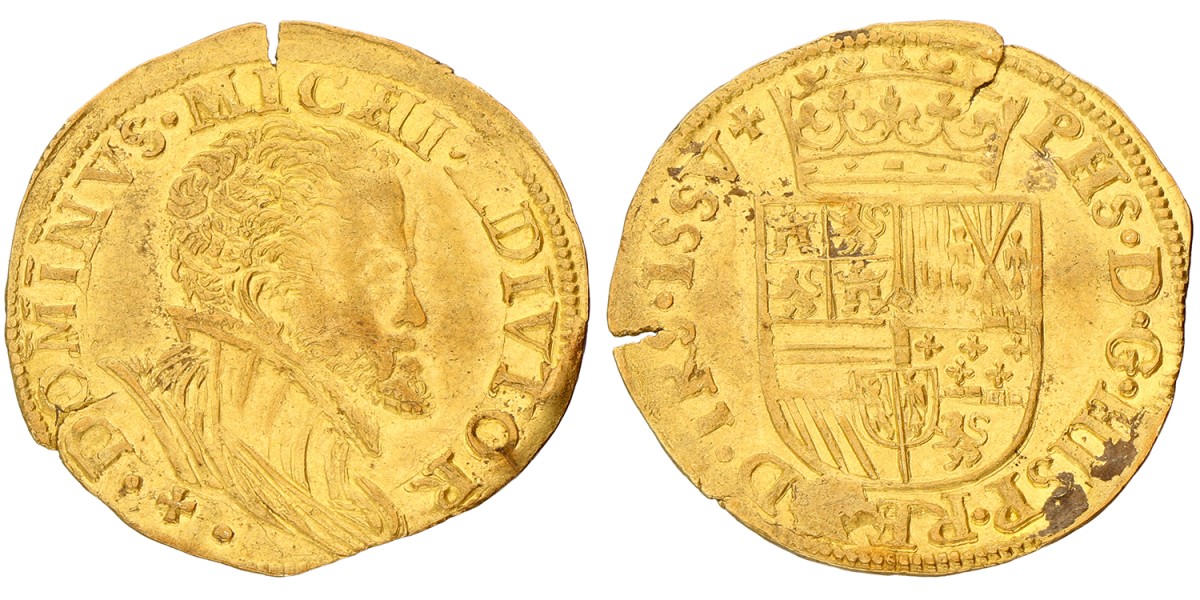 Gouden reaal. Overijssel. Filips II. Zj (1562 - 1567). Zeer Fraai / Prachtig.