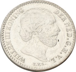 10 Cent. Willem III. 1868. Zeer Fraai / Prachtig.