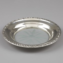 Flessenbak, Amston Silver Co. Meriden, CT, ca. 1950, zilver.