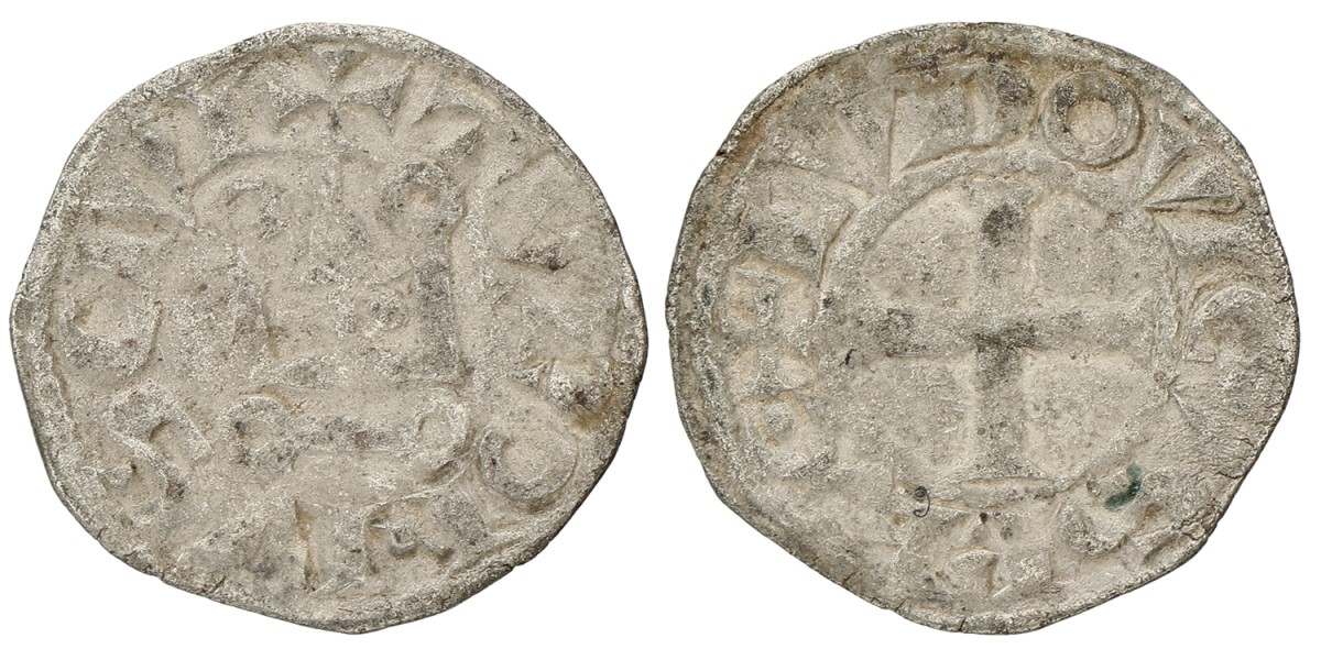 France. Feudal. Louis IX. Denier Tournois. ND (1226-1245). F.