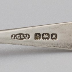 Menage set (5), Joseph Gloster, Birmingham 1954, zilver.