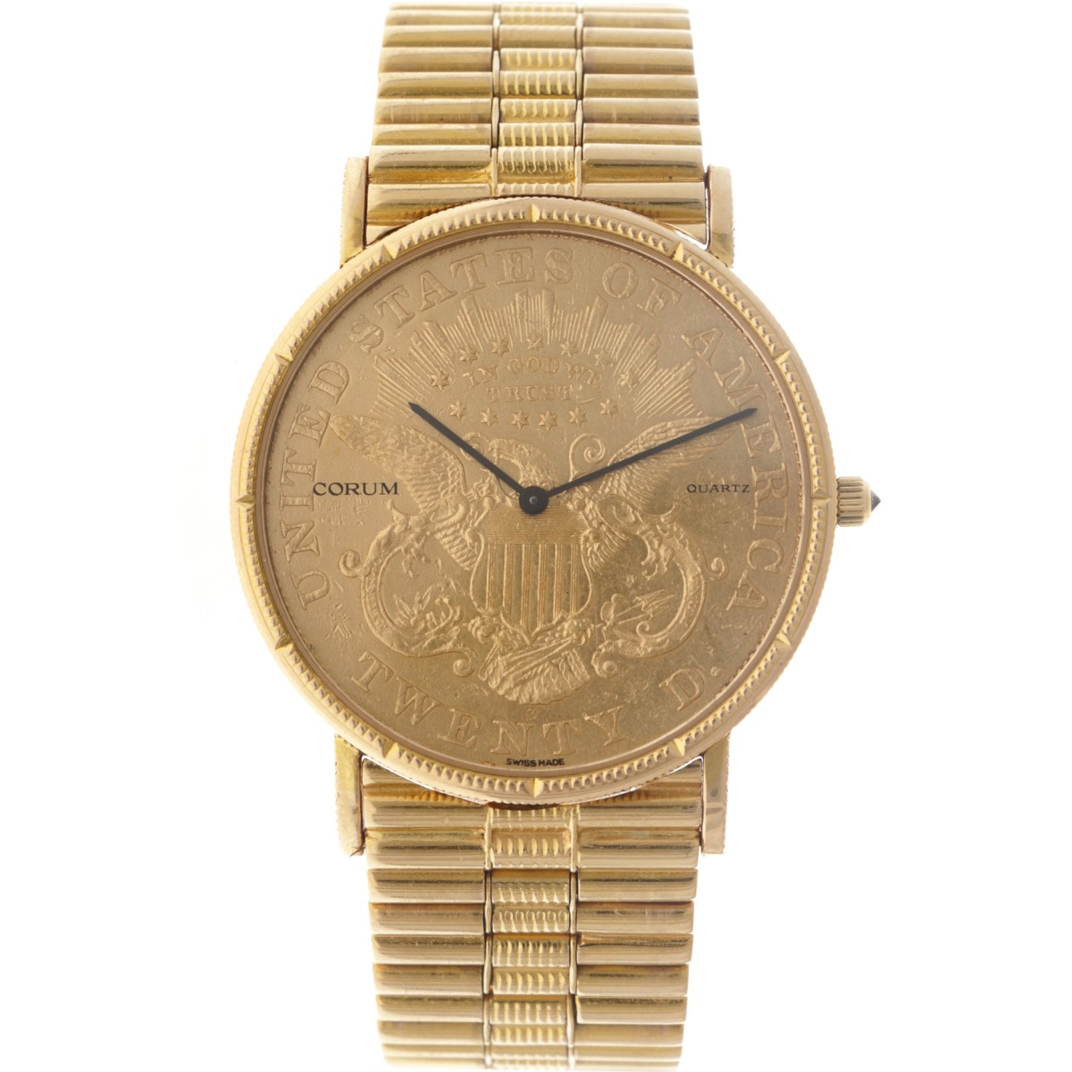 No Reserve - Corum Coin Watch '20 dollar Double Eagle' 18K. - Heren horloge.
