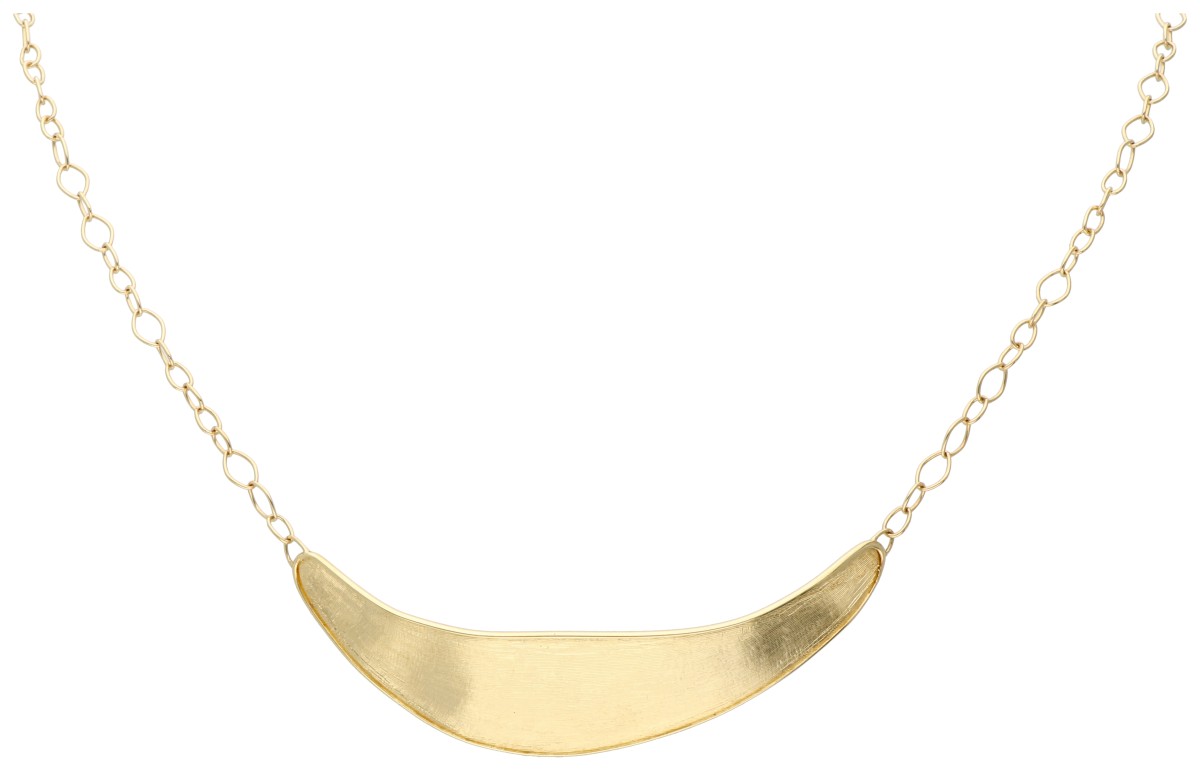 Marco Bicego 'Lunaria' 18K geelgouden collier met centraal ornament