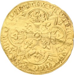 Gouden Lam. Brabant. Vilvoorde. Johanna & Wenceclaus. Z.J. (1355-1383). Zeer Fraai.