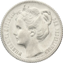 ½ Gulden. Wilhelmina. 1906. AUnc.